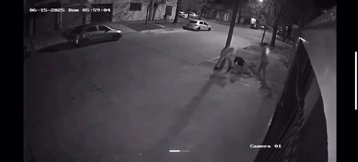 Feroz golpiza en Colón