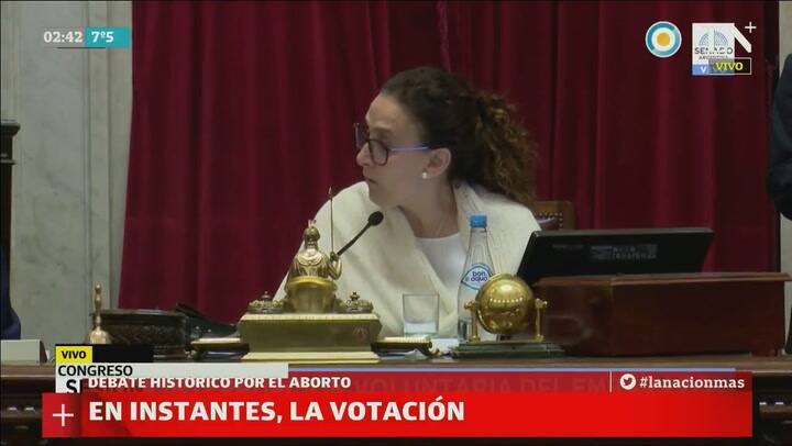 Aborto: el momento de la votación en el Senado