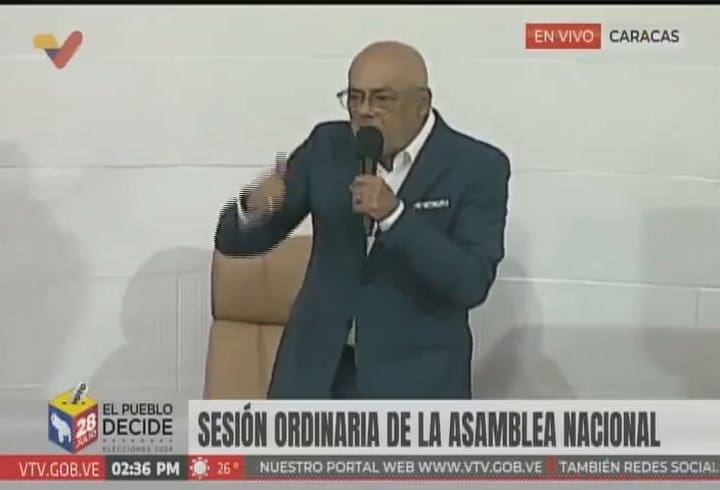 Jorge Rodríguez, presidente del congreso chavista, pide cárcel para Edmundo González y María Corina Machado