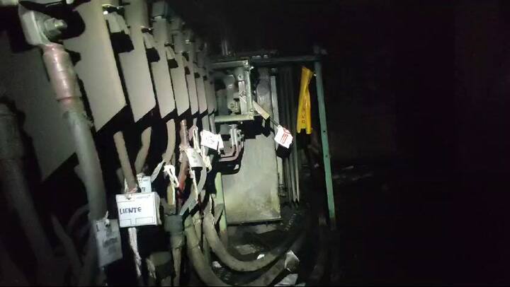 El lugar donde habría comenzado el incendio del edificio en Palermo