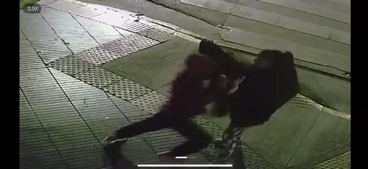 Las imágenes del crimen enb Belgrano