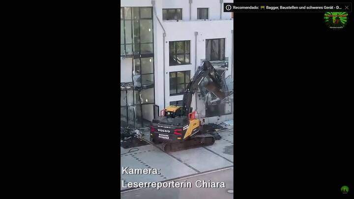Destruyó un edificio con una excavadora para vengarse del dueño, que le debe más de US$5 millones