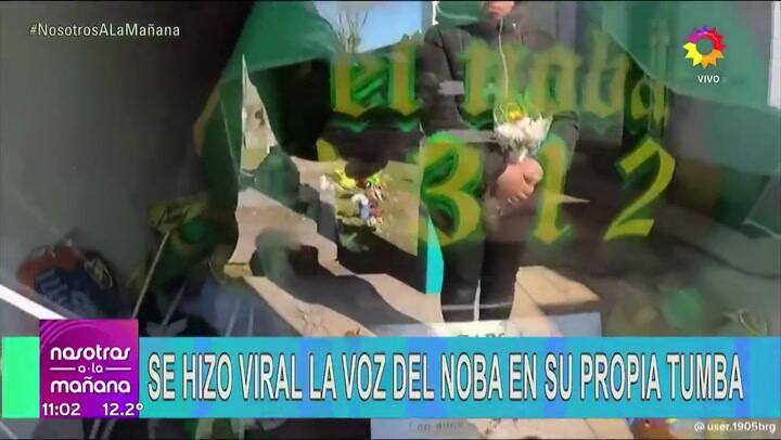 Grabó un video desde la tumba de El Noba y se escuchó una voz