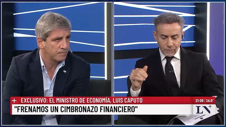 Luis Caputo descarto una pronta dolarizacion