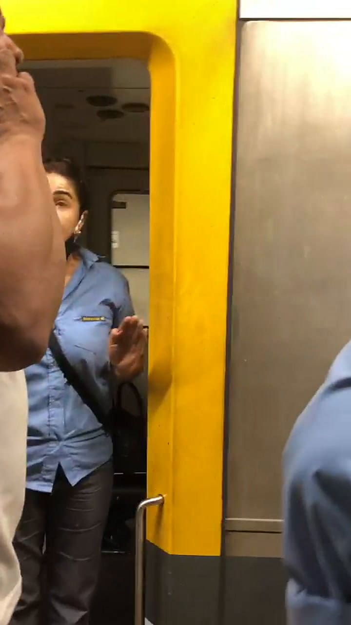 Tenso cruce entre una conductora y un delegado gremial