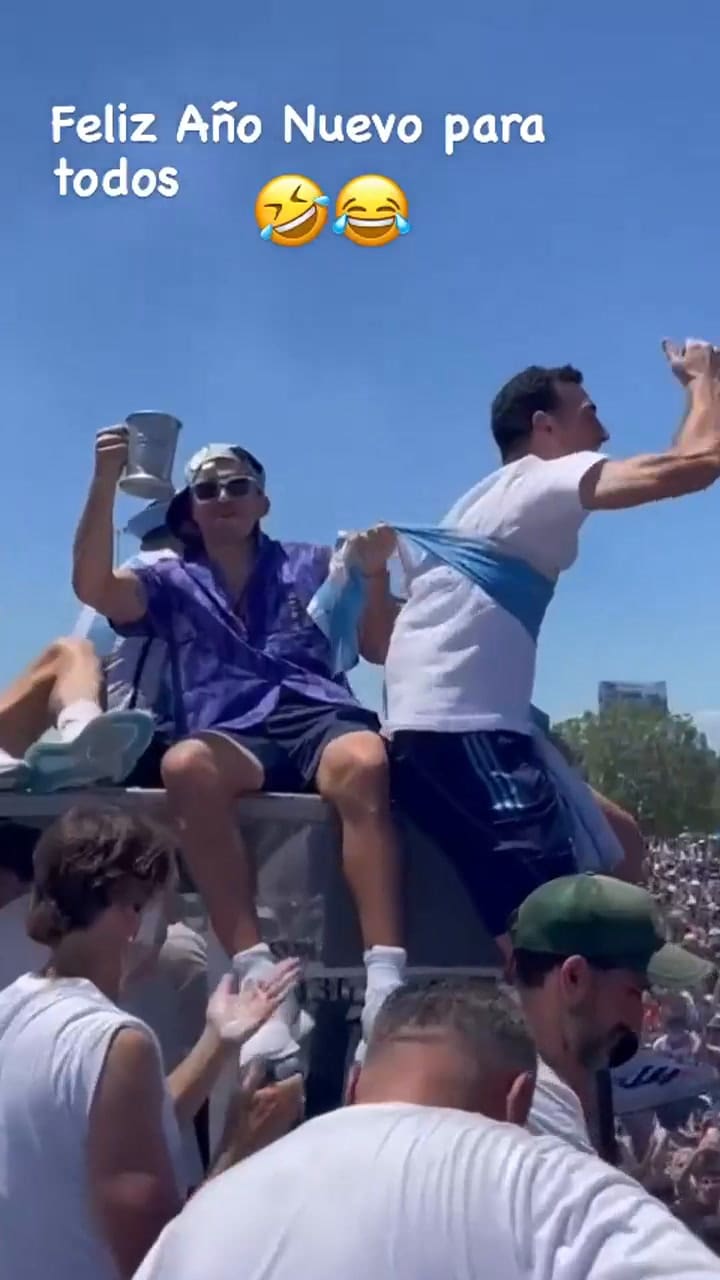 El video inédito que posteó Huevo Acuña para fin de año con la presencia de Lionel Scaloni