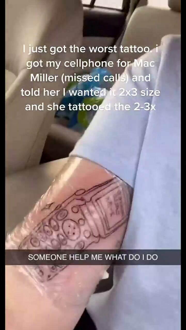Por una insólita confusión le hicieron el 'peor tatuaje de su vida”