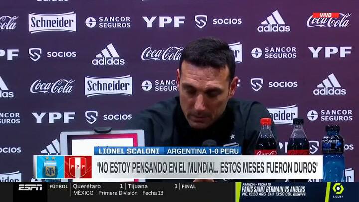 La durísima frase de Lionel Scaloni por su situación familiar