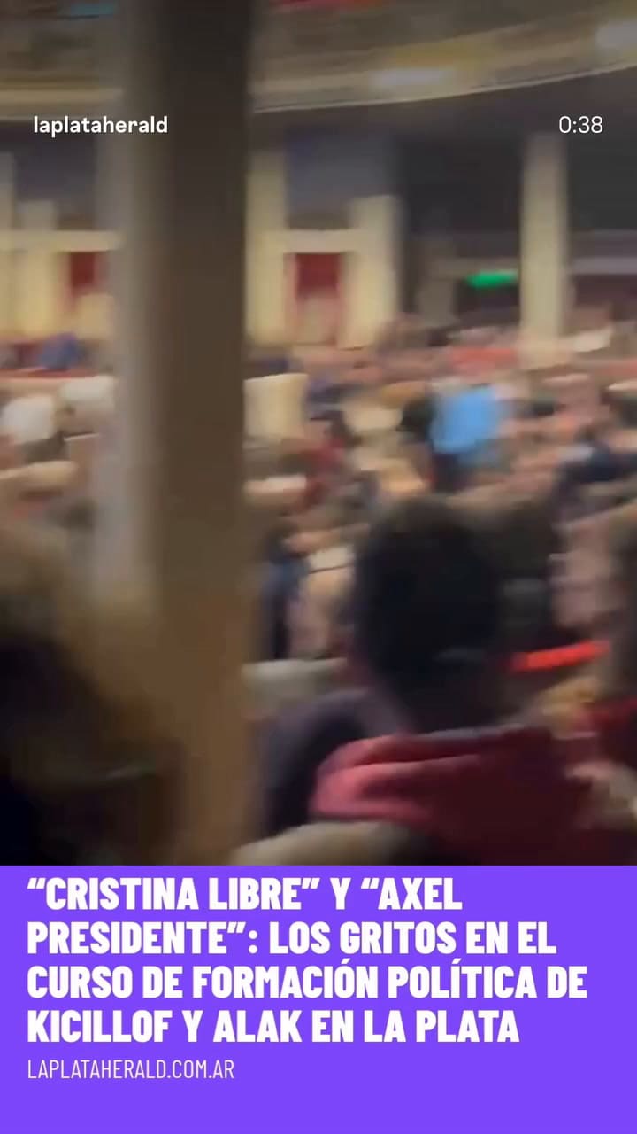 Tensión en un acto entre axelistas y un militante que pidió por Cristina Kirchner