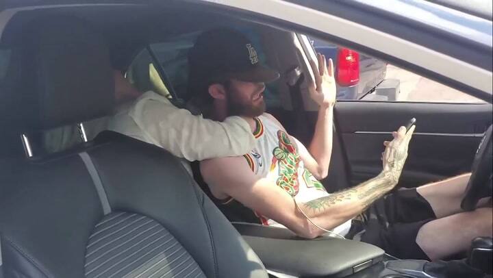 Conductor de Uber atacado