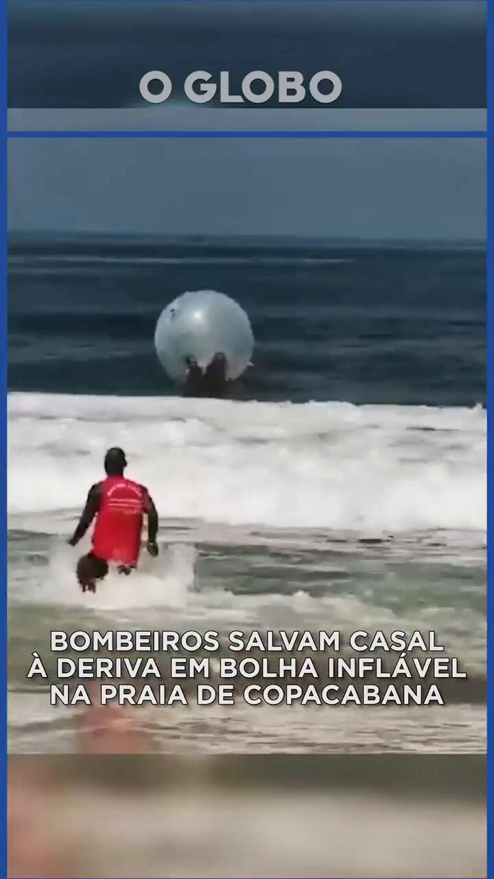 Se metieron en una burbuja al mar y tuvieron que ser socorridos por los guardavidas