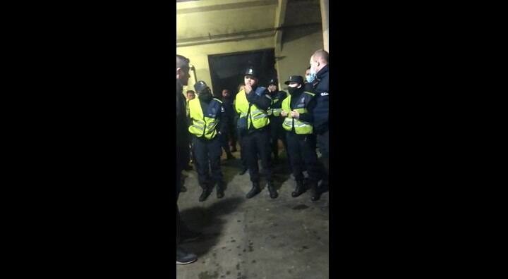 Protesta policial en el Comando de Patrullas de San Martín