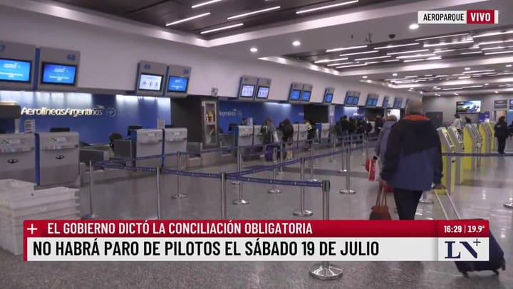 No habrá paro de pilotos el sábado 19 de julio