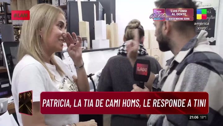 Patricia, la tía de Camila Homs apuntó contra Tini Stoessel