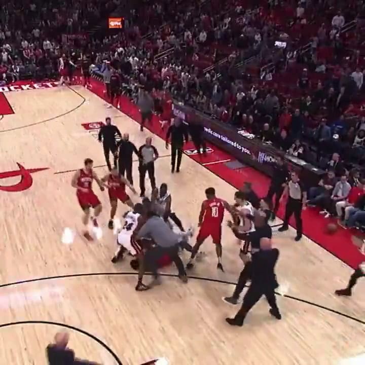 Los incidentes en el partido entre Houston y Miami