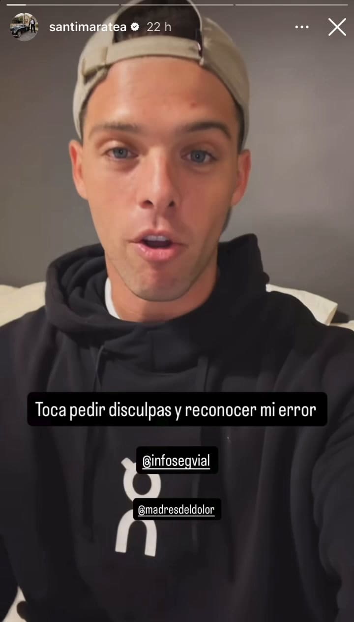 El pedido de disculpas de Santiago Maratea