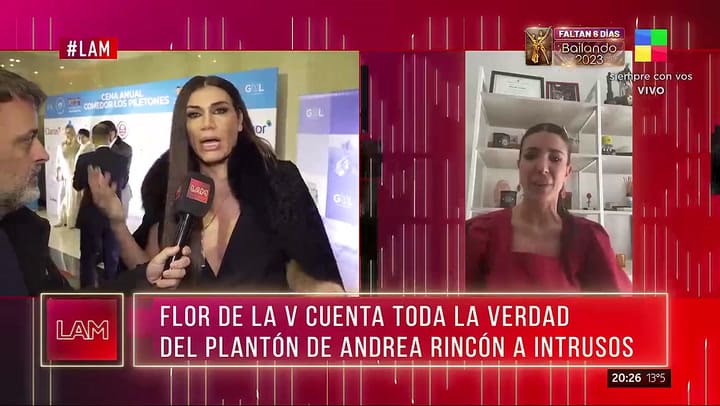 La palabra de Flor de la V tras el malentendido en Intrusos