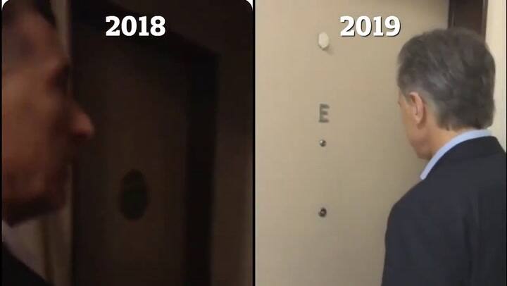 El video comparativo de las dos visitas