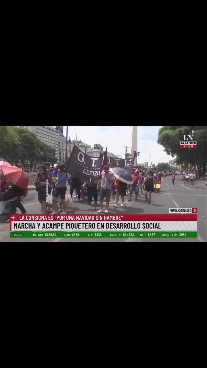 Muchachos'. Los piqueteros adaptaron el himno del Mundial: ahora es contra el ajuste y Tolosa Paz