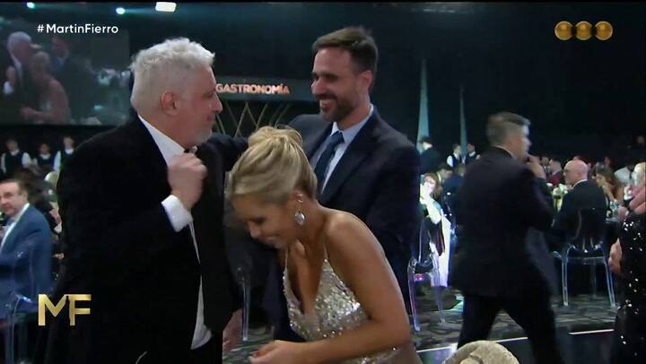 Así celebran los ganadores en la categoría "Gastronomía"