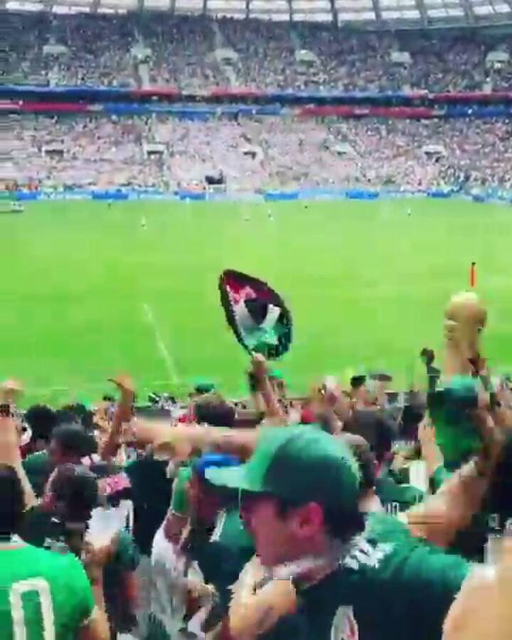 La locura en el estadio por el gol contra Alemania - Fuente: Facebook