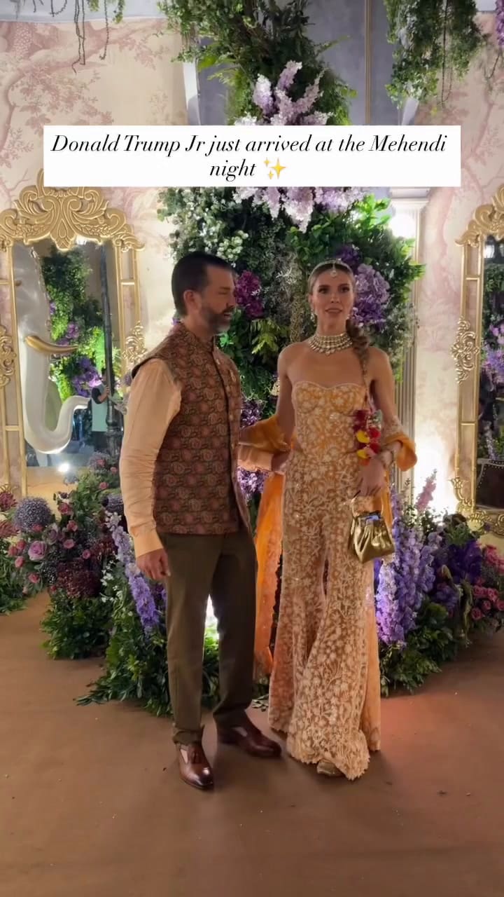 Donald Trump Jr. en la boda india