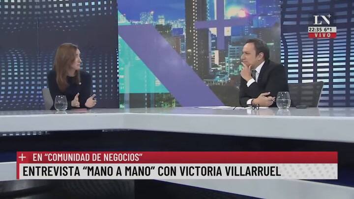 Entrevista 'mano a mano' con Victoria Villarruel