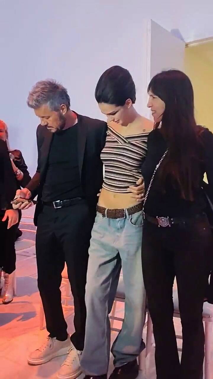 Marcelo Tinelli con Juana Tinelli