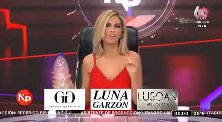 Viviana Canosa bebió en vivo dióxido de cloro, un peligroso químico desaconsejado por la Anmat