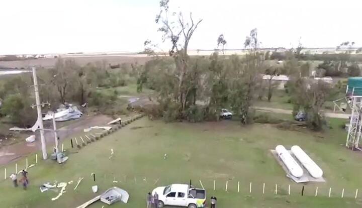 Fuertes destrozos en un criadero de pollos