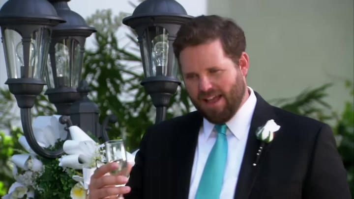 David Dan en la boda de Roy Sings en The Office