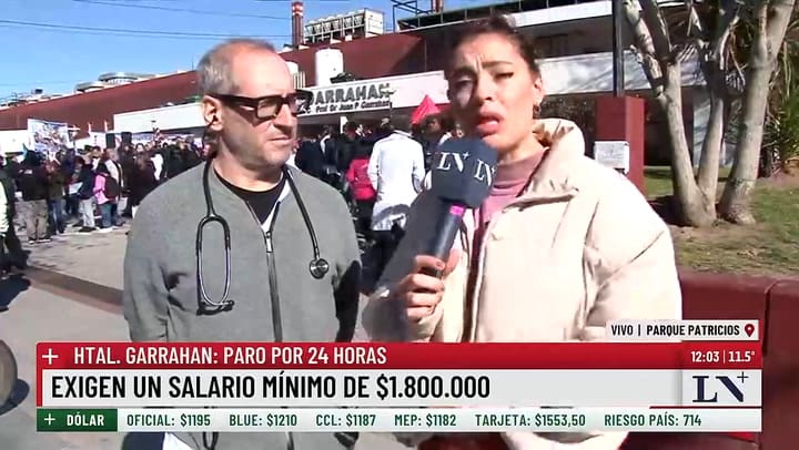 Pablo Puccar, jefe de Internacion del Hospital Garrahan