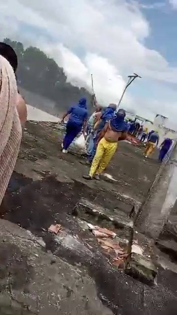 Prisioneiros relataram que as forças de segurança dispararam balas de chumbo contra eles durante o protesto (Fonte: Observatório Prisional Venezuelano)
