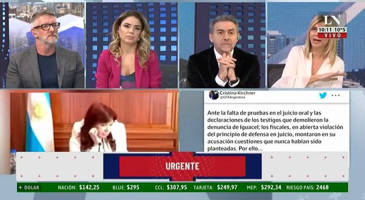 La teoría de Luis Novaresio antes el pedido de Cristina en la causa Vialidad