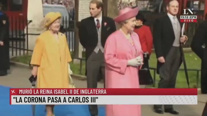 Murió la Reina Isabell II, la corona pasa al nuevo Rey Carlos III