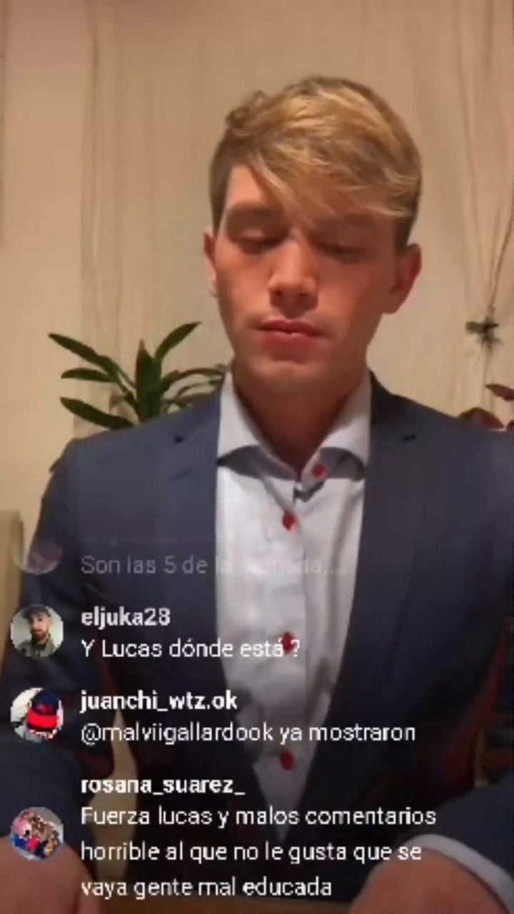 El mensaje de Lucas Benvenuto en las redes