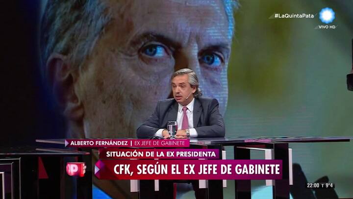 Alberto Fernández, en abril de 2016, en la TV Pública: cuando elogiaba a Rosatti y Rosenkrantz
