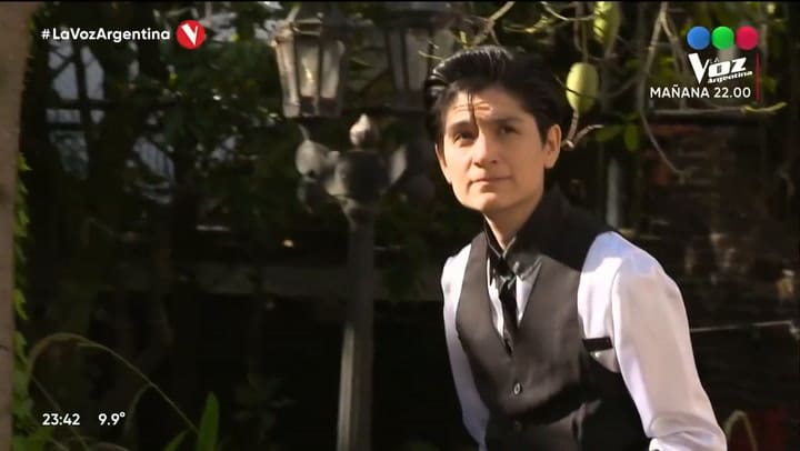 La presentación previa a cantar de Estef Figueroa en su paso por La Voz Argentina