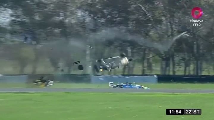 Accidente autódromo de La Plata