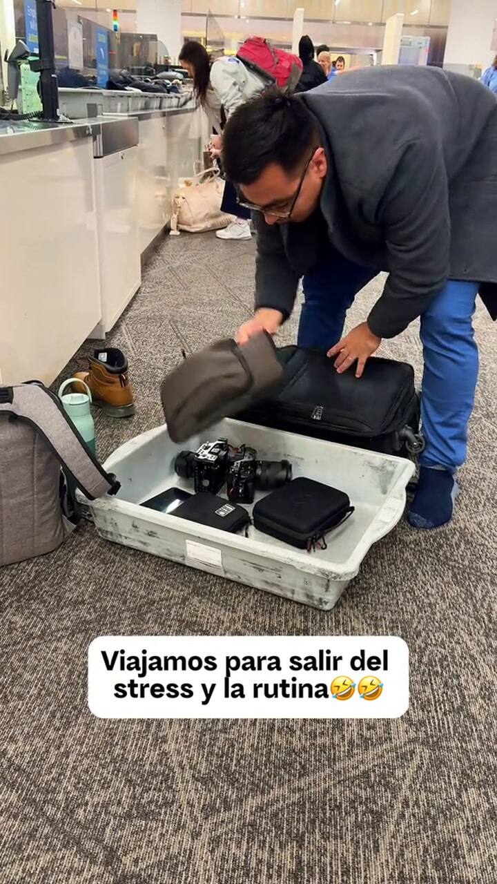 Muestra el estresante momento que pasó en el filtro del aeropuerto
