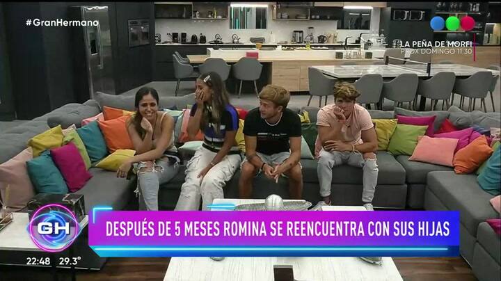 Gran Hermano: así fue el reencuentro de Romina con sus hijas