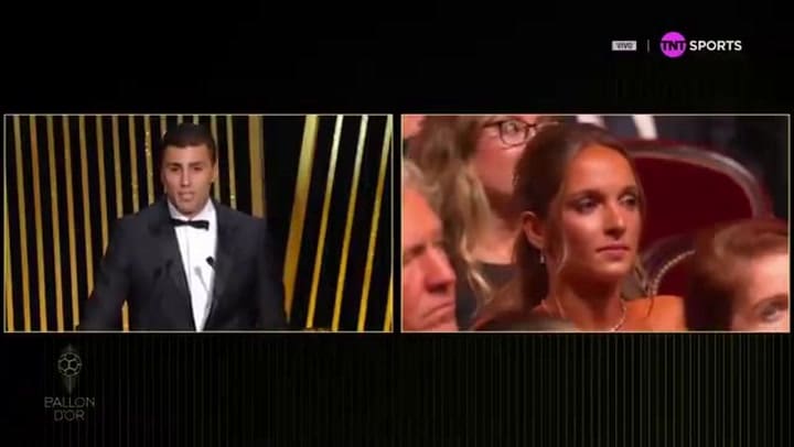 La dedicatoria de Rodri para su pareja cuando ganó el Balón de Oro