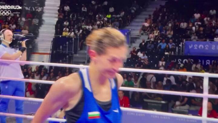 El gesto de una boxeadora en los JJ.OO.