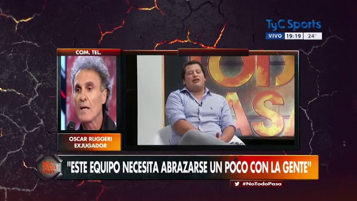 Oscar Ruggeri se cruzó con un periodista chileno: 'Ganaron dos copitas, no se agranden'