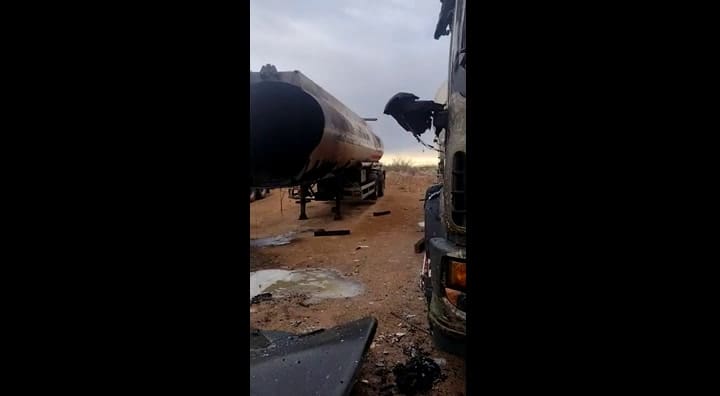 Así quedaron los camiones
