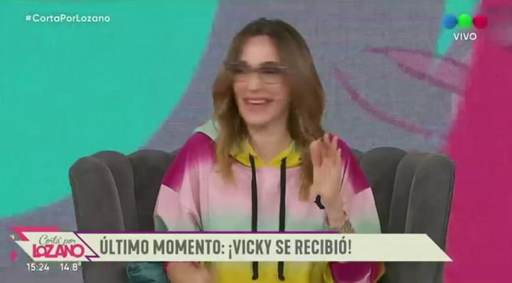 Vicky Xipolitakis terminó su curso en la UBA y lo mostró orgullosa - Fuente: Telefe