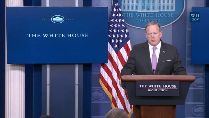 La conferencia prensa del vocero de la Casa Blanca