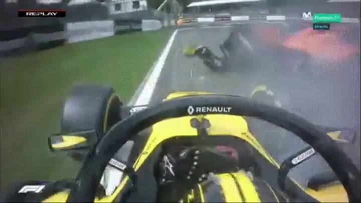 Así fue el impacto en primera persona de Hulkenberg con el auto de Alonso - Fuente: F1 en Movistar+
