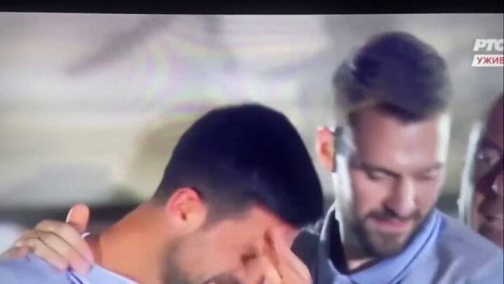 Djokovic y su emoción en el homenaje en Belgrado