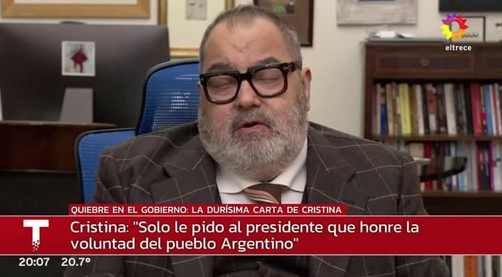 Jorge Lanata sobre la crisis del gobierno: 'Es una guerra total' - Fuente: eltrece